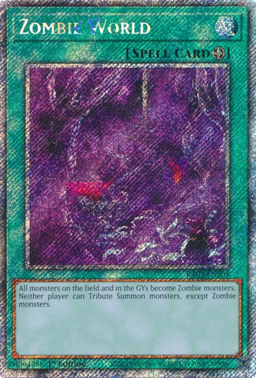 Zombie World (Platinum Secret Rare) [RA03-EN205] Platinum Secret Rare | Mega City Incorporated