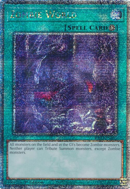 Zombie World (Quarter Century Secret Rare) [RA03-EN205] Quarter Century Secret Rare | Mega City Incorporated