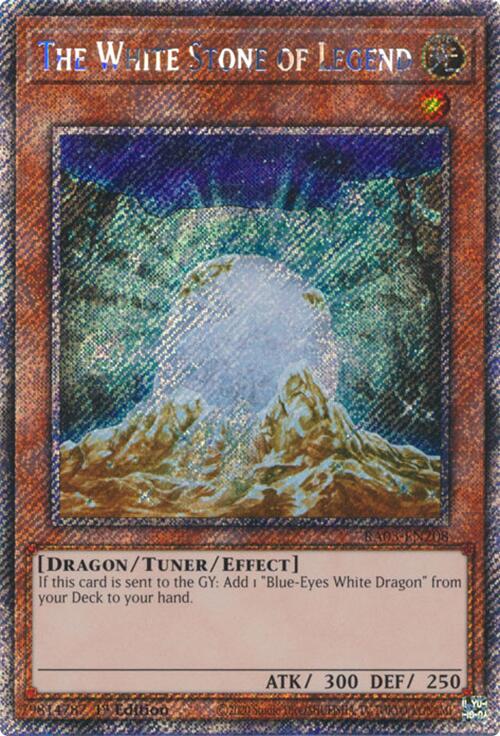 The White Stone of Legend (Platinum Secret Rare) [RA03-EN208] Platinum Secret Rare | Mega City Incorporated