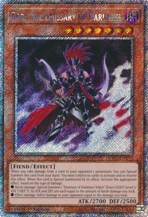 Gorz the Emissary of Darkness (Platinum Secret Rare) [RA03-EN210] Platinum Secret Rare | Mega City Incorporated