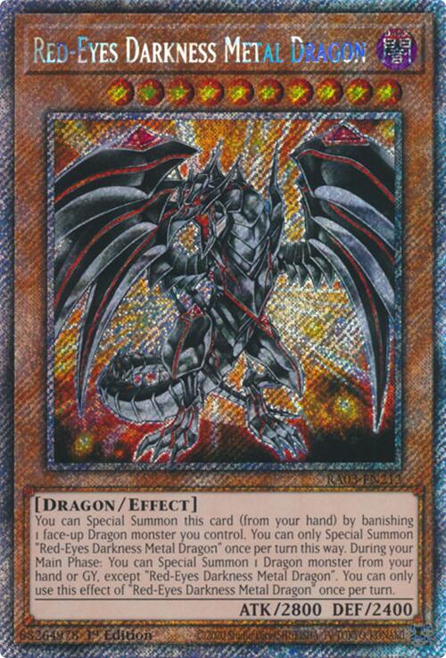 Red-Eyes Darkness Metal Dragon (Platinum Secret Rare) [RA03-EN212] Platinum Secret Rare | Mega City Incorporated