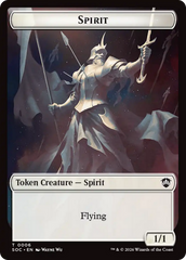Spirit (0006) // Illusion Double-Sided Token [Secrets of Strixhaven Commander Tokens] | Mega City Incorporated