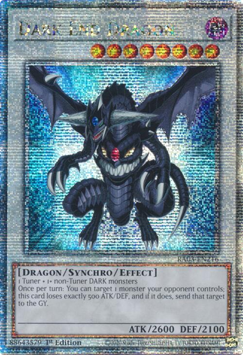 Dark End Dragon (Quarter Century Secret Rare) [RA03-EN216] Quarter Century Secret Rare | Mega City Incorporated