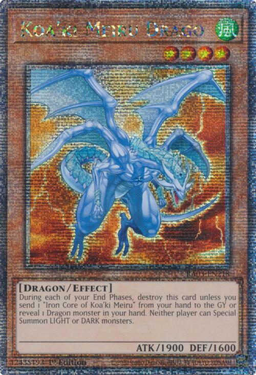 Koa'ki Meiru Drago (Quarter Century Secret Rare) [RA03-EN218] Quarter Century Secret Rare | Mega City Incorporated