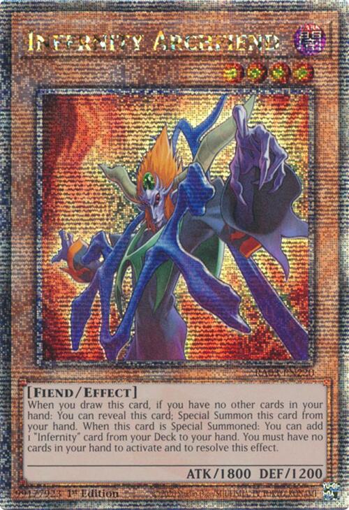 Infernity Archfiend (Quarter Century Secret Rare) [RA03-EN220] Quarter Century Secret Rare | Mega City Incorporated