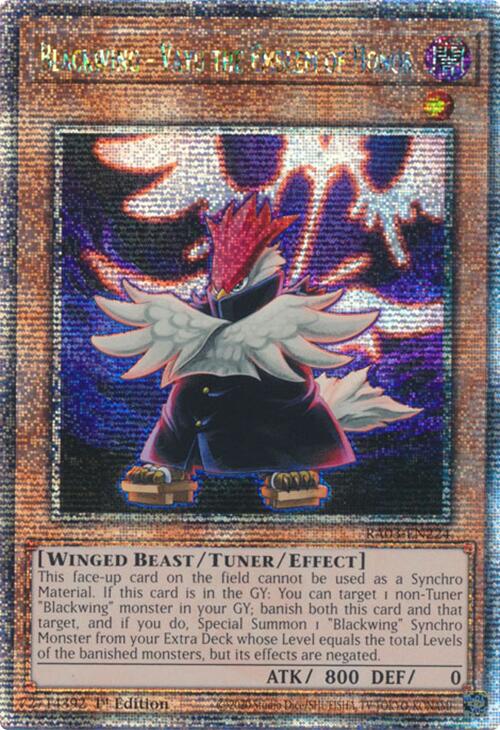 Blackwing - Vayu the Emblem of Honor (Quarter Century Secret Rare) [RA03-EN224] Quarter Century Secret Rare | Mega City Incorporated