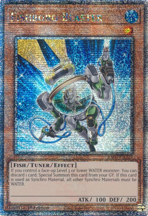 Fishborg Blaster (Quarter Century Secret Rare) [RA03-EN225] Quarter Century Secret Rare | Mega City Incorporated