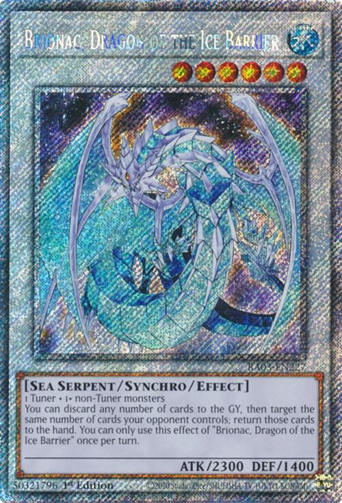 Brionac, Dragon of the Ice Barrier (Platinum Secret Rare) [RA03-EN227] Platinum Secret Rare | Mega City Incorporated