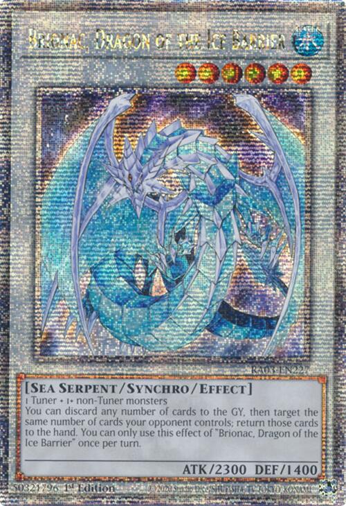 Brionac, Dragon of the Ice Barrier (Quarter Century Secret Rare) [RA03-EN227] Quarter Century Secret Rare | Mega City Incorporated