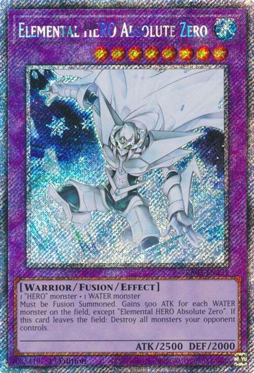 Elemental HERO Absolute Zero (Platinum Secret Rare) [RA03-EN231] Platinum Secret Rare | Mega City Incorporated