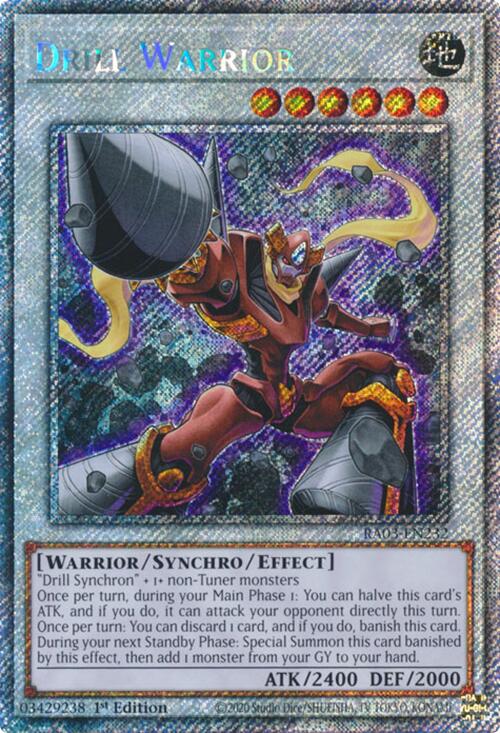 Drill Warrior (Platinum Secret Rare) [RA03-EN232] Platinum Secret Rare | Mega City Incorporated
