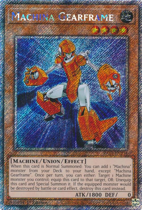Machina Gearframe (Platinum Secret Rare) [RA03-EN234] Platinum Secret Rare | Mega City Incorporated