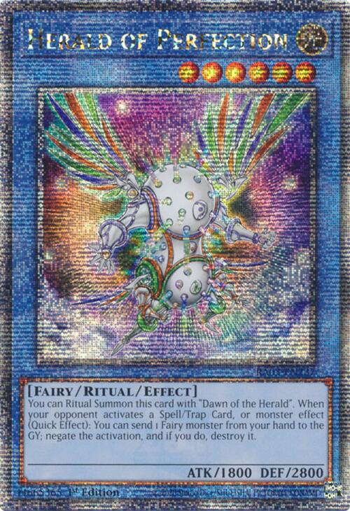 Herald of Perfection (Quarter Century Secret Rare) [RA03-EN237] Quarter Century Secret Rare | Mega City Incorporated