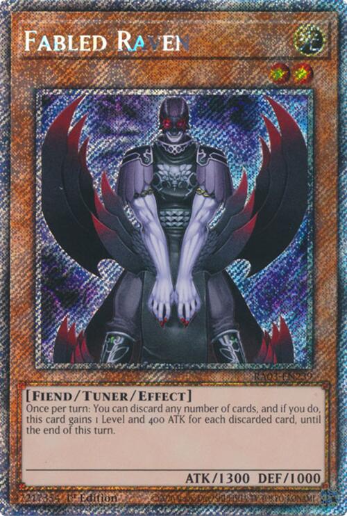 Fabled Raven (Platinum Secret Rare) [RA03-EN239] Platinum Secret Rare | Mega City Incorporated