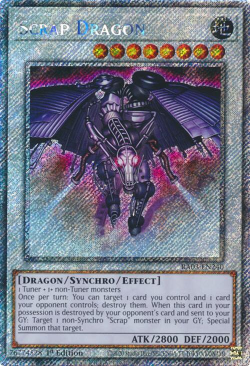 Scrap Dragon (Platinum Secret Rare) [RA03-EN240] Platinum Secret Rare | Mega City Incorporated