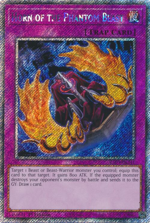 Horn of the Phantom Beast (Platinum Secret Rare) [RA03-EN241] Platinum Secret Rare | Mega City Incorporated