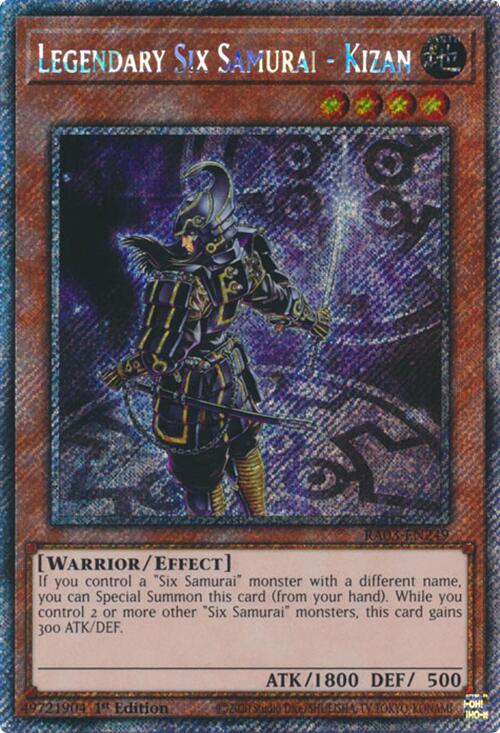 Legendary Six Samurai - Kizan (Platinum Secret Rare) [RA03-EN249] Platinum Secret Rare | Mega City Incorporated