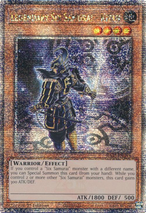 Legendary Six Samurai - Kizan (Quarter Century Secret Rare) [RA03-EN249] Quarter Century Secret Rare | Mega City Incorporated