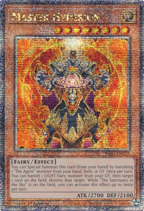 Master Hyperion (Quarter Century Secret Rare) [RA03-EN252] Quarter Century Secret Rare | Mega City Incorporated