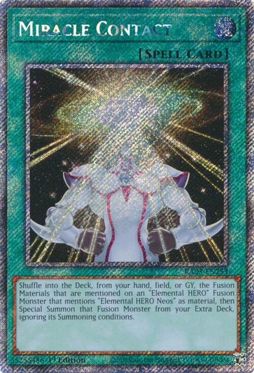 Miracle Contact (Platinum Secret Rare) [RA03-EN253] Platinum Secret Rare | Mega City Incorporated