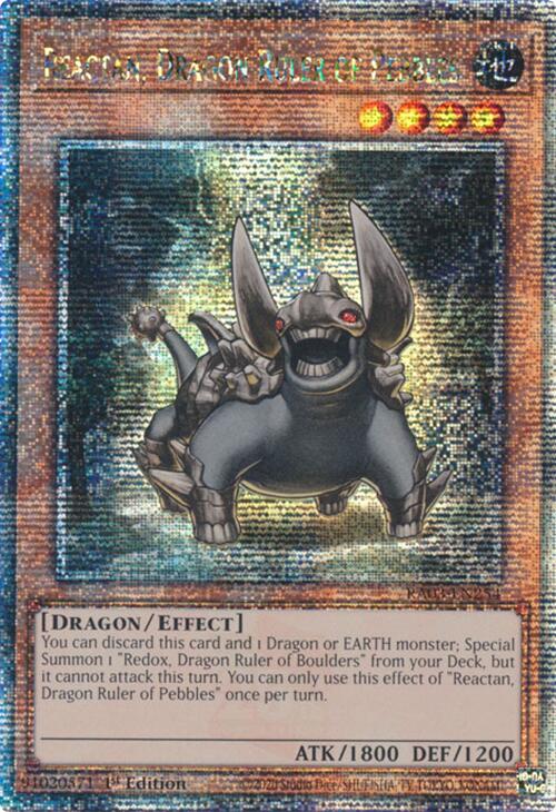 Reactan, Dragon Ruler of Pebbles (Quarter Century Secret Rare) [RA03-EN254] Quarter Century Secret Rare | Mega City Incorporated