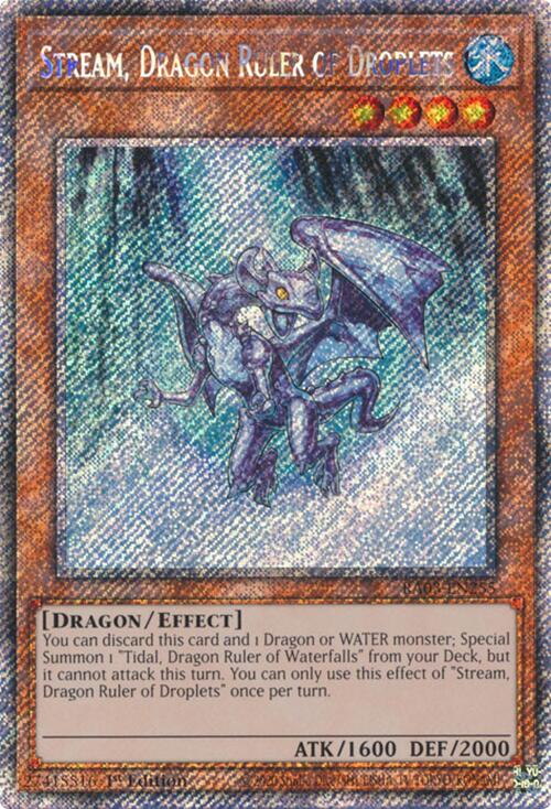 Stream, Dragon Ruler of Droplets (Platinum Secret Rare) [RA03-EN255] Platinum Secret Rare | Mega City Incorporated