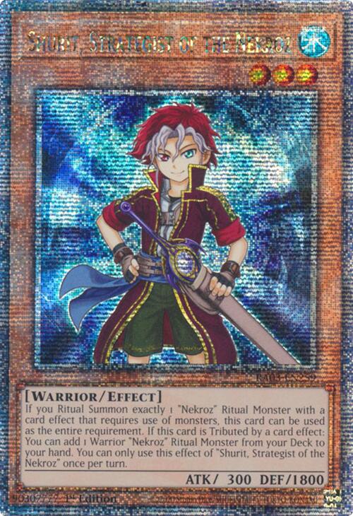 Shurit, Strategist of the Nekroz (Quarter Century Secret Rare) [RA03-EN259] Quarter Century Secret Rare | Mega City Incorporated