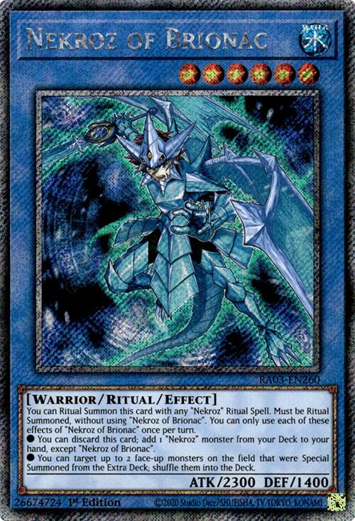 Nekroz of Brionac (Platinum Secret Rare) [RA03-EN260] Platinum Secret Rare | Mega City Incorporated