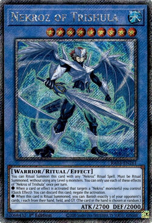 Nekroz of Trishula (Platinum Secret Rare) [RA03-EN261] Platinum Secret Rare | Mega City Incorporated