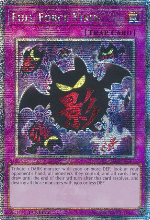 Full Force Virus (Quarter Century Secret Rare) [RA03-EN267] Quarter Century Secret Rare | Mega City Incorporated