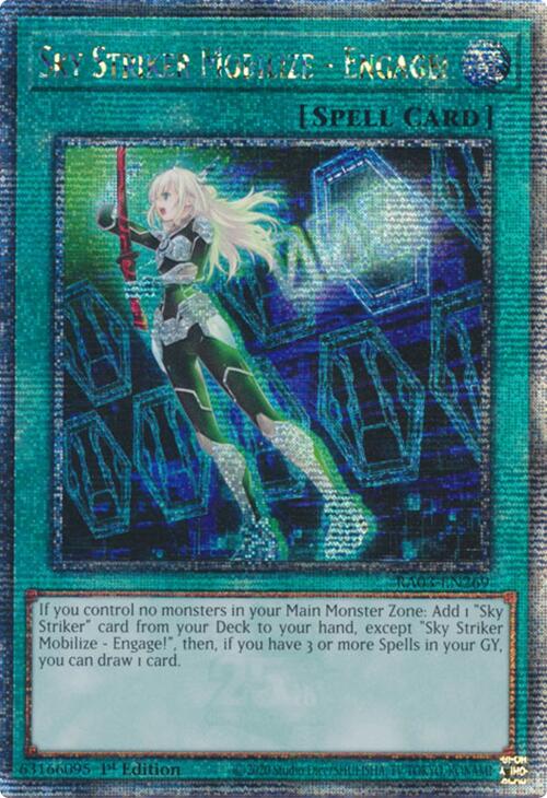 Sky Striker Mobilize - Engage! (Quarter Century Secret Rare) [RA03-EN269] Quarter Century Secret Rare | Mega City Incorporated