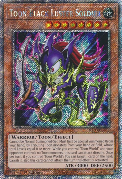 Toon Black Luster Soldier (Platinum Secret Rare) [RA03-EN272] Platinum Secret Rare | Mega City Incorporated