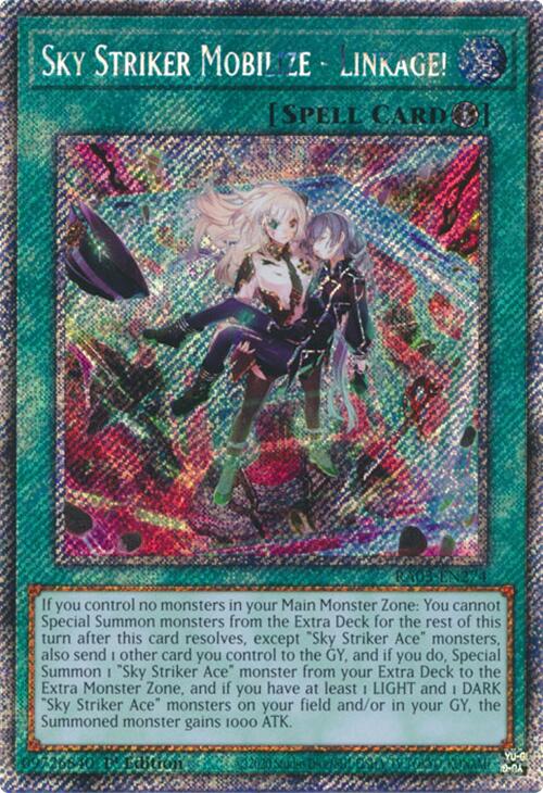 Sky Striker Mobilize - Linkage! (Platinum Secret Rare) [RA03-EN274] Platinum Secret Rare | Mega City Incorporated