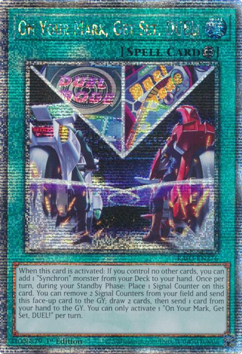 On Your Mark, Get Set, DUEL! (Quarter Century Secret Rare) [RA03-EN276] Quarter Century Secret Rare | Mega City Incorporated