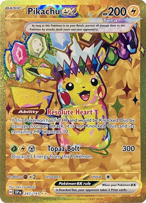 Pikachu ex (247/191) [Scarlet & Violet: Surging Sparks] | Mega City Incorporated