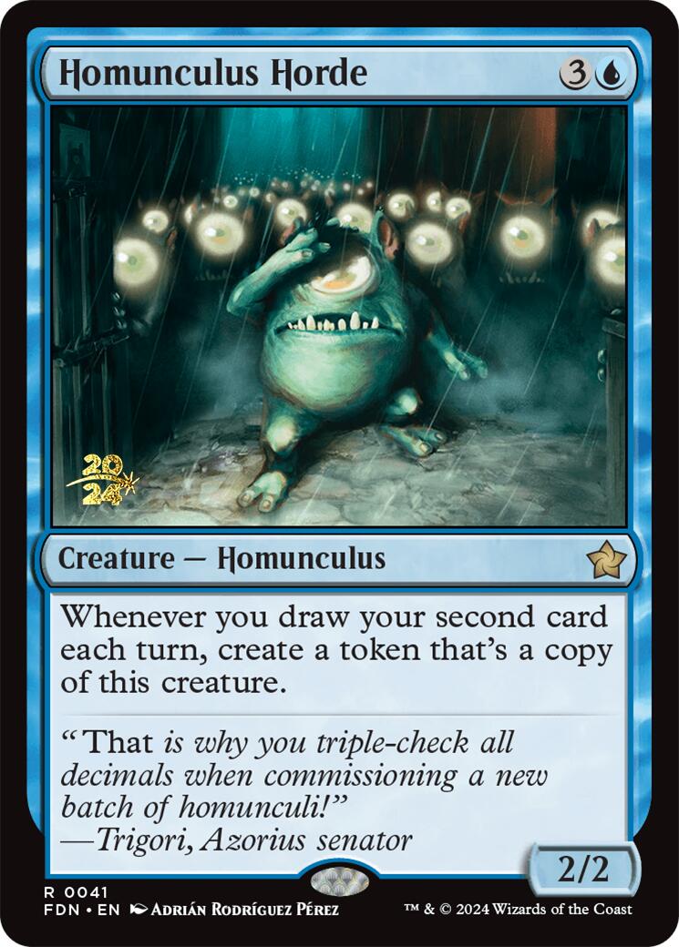 Homunculus Horde [Foundations Prerelease Promos] | Mega City Incorporated