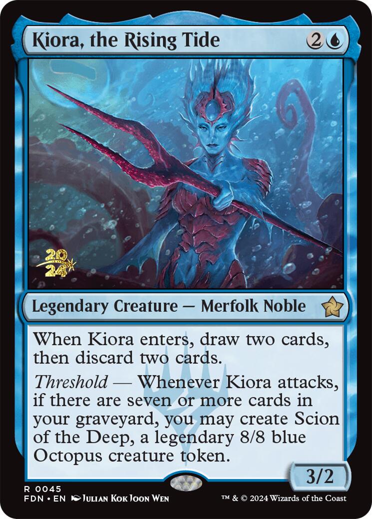 Kiora, the Rising Tide [Foundations Prerelease Promos] | Mega City Incorporated