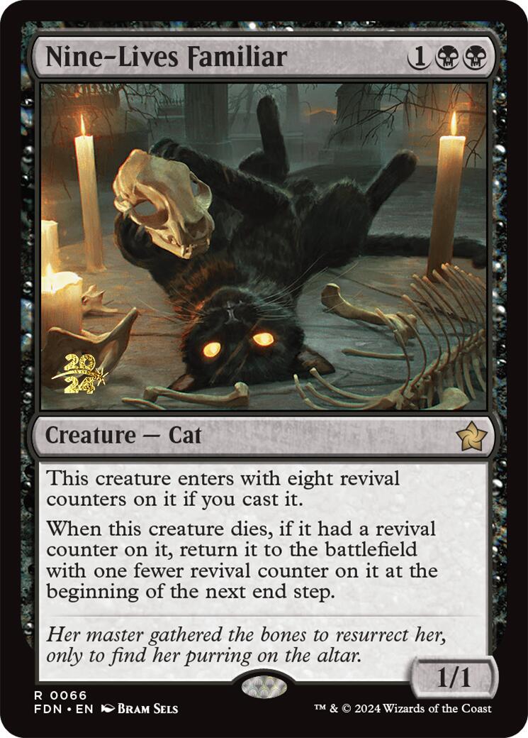 Nine-Lives Familiar [Foundations Prerelease Promos] | Mega City Incorporated