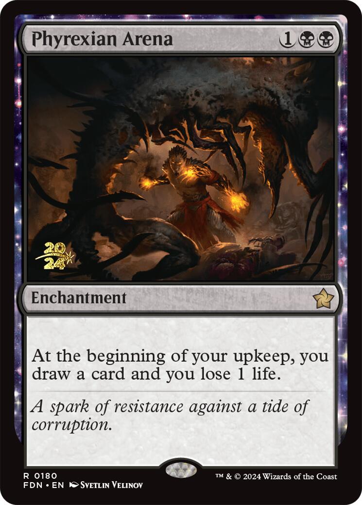 Phyrexian Arena [Foundations Prerelease Promos] | Mega City Incorporated