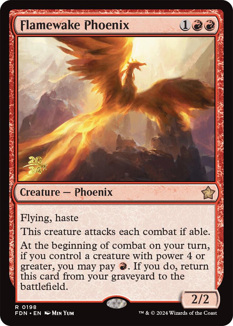 Flamewake Phoenix [Foundations Prerelease Promos] | Mega City Incorporated