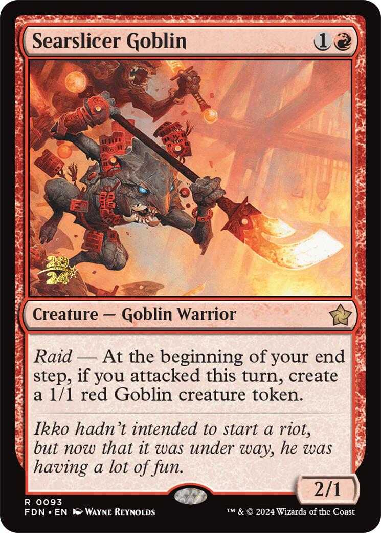 Searslicer Goblin [Foundations Prerelease Promos] | Mega City Incorporated