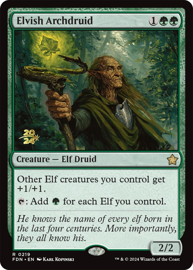 Elvish Archdruid [Foundations Prerelease Promos] | Mega City Incorporated