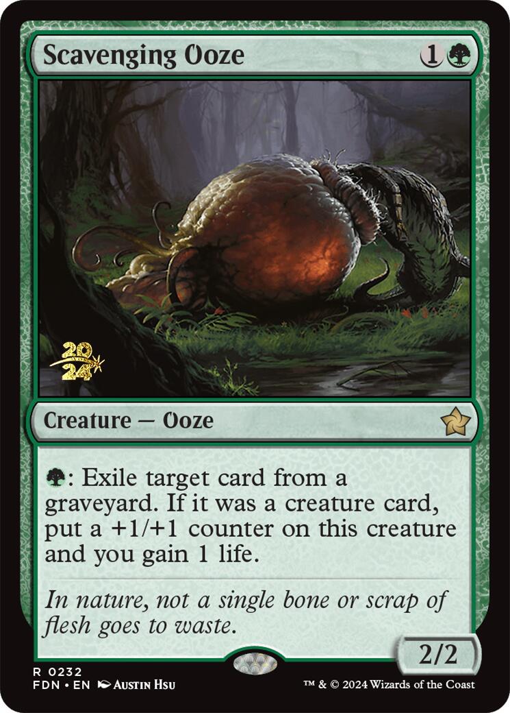 Scavenging Ooze [Foundations Prerelease Promos] | Mega City Incorporated