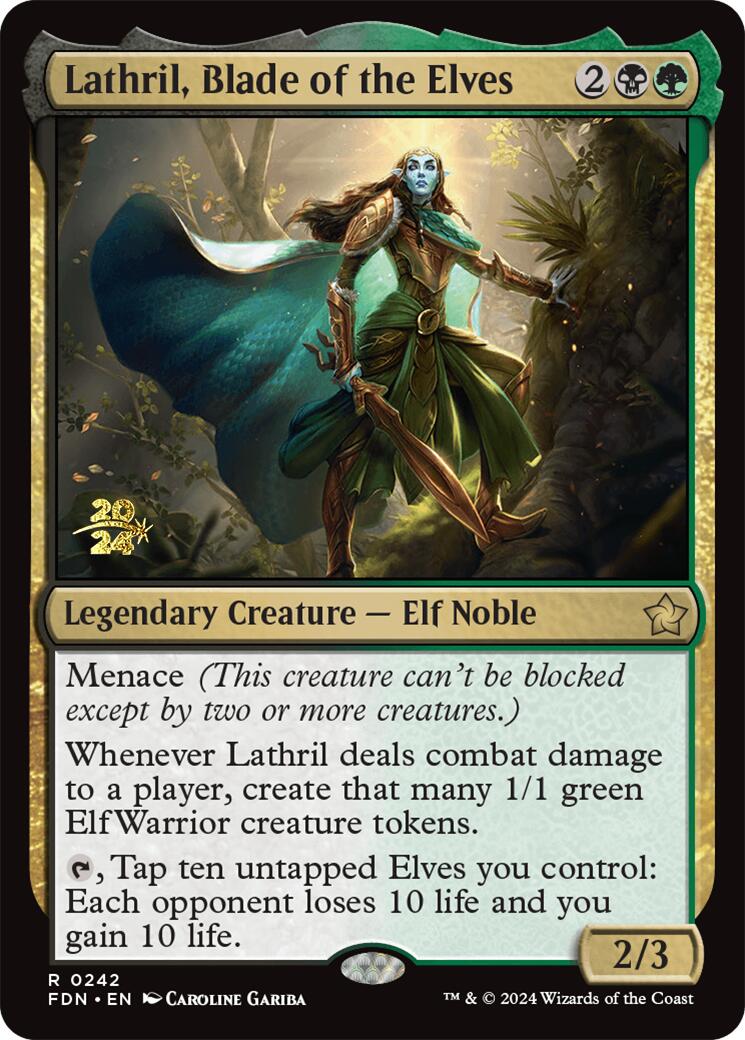 Lathril, Blade of the Elves [Foundations Prerelease Promos] | Mega City Incorporated