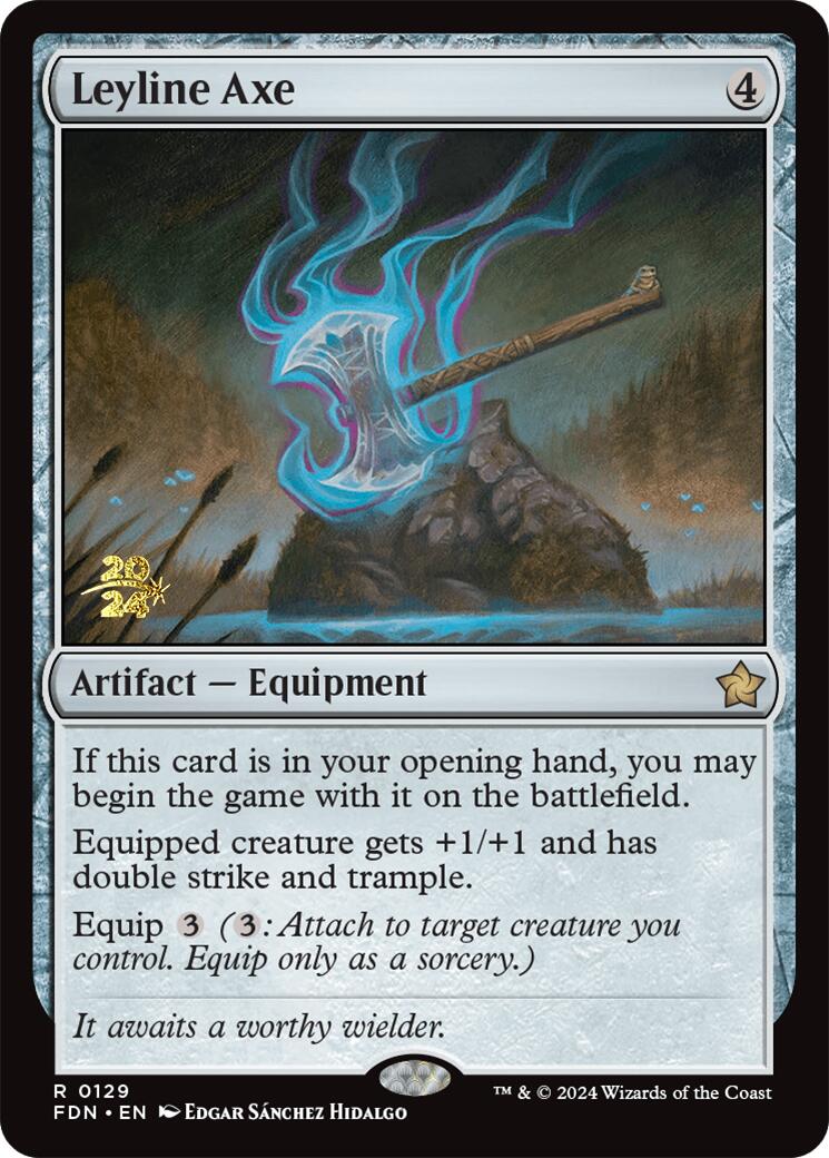 Leyline Axe [Foundations Prerelease Promos] | Mega City Incorporated