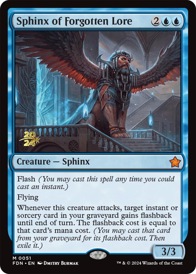 Sphinx of Forgotten Lore [Foundations Prerelease Promos] | Mega City Incorporated