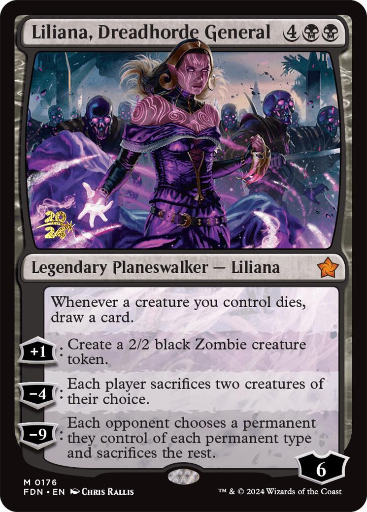 Liliana, Dreadhorde General [Foundations Prerelease Promos] | Mega City Incorporated