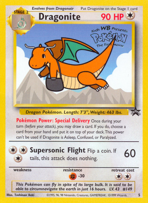 Dragonite (5) [Wizards of the Coast: Black Star Promos] | Mega City Incorporated