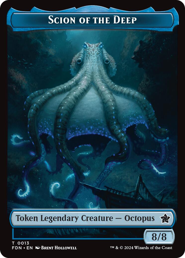 Scion of the Deep // Koma's Coil Doubled-Sided Token [Foundations Tokens] | Mega City Incorporated