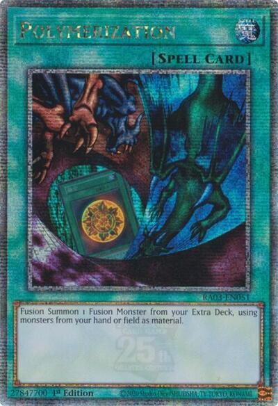 Polymerization (Alternate Art) (Quarter Century Secret Rare) [RA03-EN051] Quarter Century Secret Rare | Mega City Incorporated